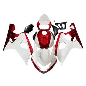 Mzyparts Fwk4-99 #bri-79 Candy Red White Abs Fairing Kit For 2004 2005 Suzuki Gsxr600 Gsxr750 K4 Bodywork