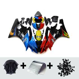 Fwr62006-94 Mzyparts #bri-59 Shark Red Blue Injection Fairings Kit For 2006 2007 Yamaha Yzf R6 Abs Bodywork