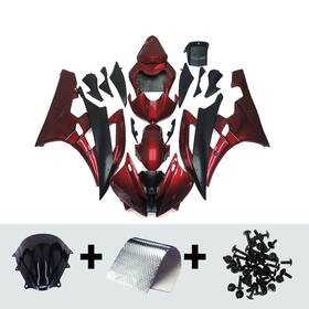 Fwr62006-95 Mzyparts #bri-59 Injection Red Black Fairings Kit For 2006 2007 Yamaha Yzf R6 06 07 Abs Bodywork