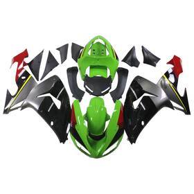 Mzyparts Fwzx10r-2006-50 #bri-79 Green Black Red Fairings Kit For Kawasaki 2006 2007 Ninja Zx10r 06 Abs Bodywork