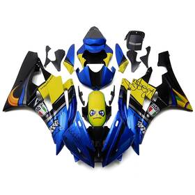 Mzyparts R62006-33 #bri-79 Shark Blue Yellow Fairings Kit For 2006 2007 Yamaha Yzf R6 06 07 Abs Bodywork