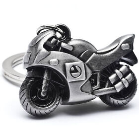 Novelty Motorcycle Streetbike Helmet Key Chain Ring 3d Keychain Keyring Fob