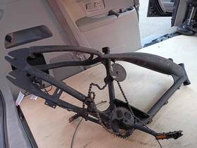 Sym-238 Ntnmotorcycle 3.4l Black Felt Faker Gas Bicycle Frame With Fuel Tank And 1 1/8 Inch Headset - Motorized