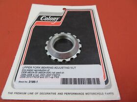 36631 Nut Upper Fork Bearing Adjustment Harley Wideglide Triple Tree Fl Flh Fxwg Fxdwg