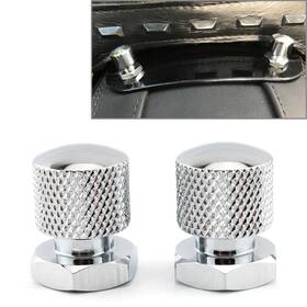 Oginodaisukeus 722564888541 Solo Seat Nuts Mounting 1/4 Inch -20 Thread For Harley Softail Road Glide Silver