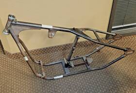 127brb Paughco Harley Big Twin Rigid Frame 30 Deg Rake 2-1/4 Inch Up Bobber Chopper