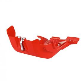21jfpo1orh Polisport Red Fortress Belly Skid Plate W Link Protector Honda Crf450rx 21-25
