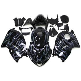 Gsxr1300-97-62 Protek #49pkyimocnf99 Black Silver Fairings Kit For Suzuki Hayabusa Gsxr1300 1997-2007 Abs Body