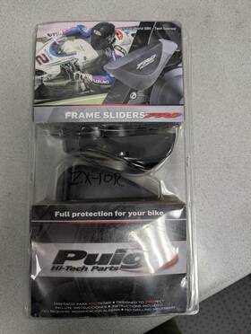 561-3325bk Puig Pro Frame Sliders Kawasaki Zx-10r Black 5690n