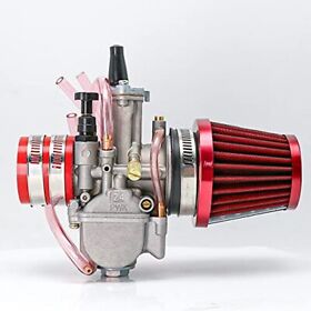 Pwk 24mm Carburetor Carbon Fiber Suitable For 2t 4t With Air Filter