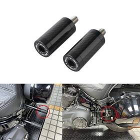 Us-eg-010-bk Q-motoshop Crash Bar Slider End Replacement Kit For Harley Softail Dyna Touring Street Bob