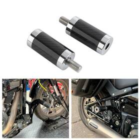 Us-eg-010-ch Q-motoshop 1-1/4 Inch Crash Bar Slider End Replacement Kit For Harley Touring Softail Dyna Fxd
