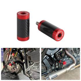 Us-eg-010-rd Q-motoshop Crash Bar Slider End Replacement Kit For Harley Softail Dyna Touring Road Glide