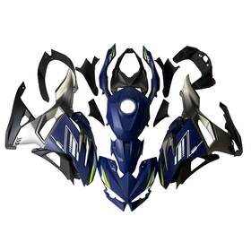 500-12 Qing #kaqt Blue Silver Fairings Kit For Kawasaki 2024 2025 Ninja 500 Ex500r Abs Bodywork