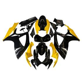 Fwk6-121 Qing #hunqt Yellow Black Fairings Kit For Suzuki 2006 2007 Gsxr600 Gsxr750 K6 06 07 Bodywork