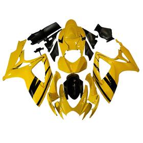 Fwk6-122 Qing #65caiqt Yellow Black Fairings Kit For Suzuki Gsxr600 Gsxr750 2006 2007 Abs Body