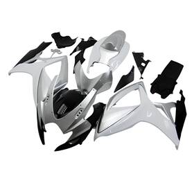 Gsxr600-2006-36 Qing #65caiqt Silver White Fairings Kit For Suzuki Gsxr600 Gsxr750 K6 2006 2007 Abs Body