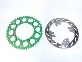 112u-520 Renthal 52t Rear Sprocket Moose Brake Rotor - 2005 Kawasaki Kx125 Kx250