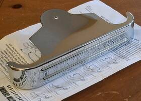 46-369 Rick Doss Inc. #46-369 Chrome Fxr 39mm Lower Triple Tree Cover Harley Davidson Lowrider Fxlr
