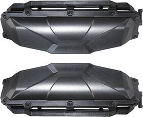 1693 Rudyness 2pcs Utv Windshield Vent Self Install Kit For Hard Coated Polycarbonate Black