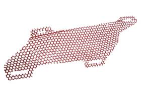 517302350 Ski-doo 2003-2007 Right Hand Grill Hood Screen Red Oem