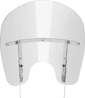 Slmoto 706189078204 Windshield For Motorcycle Clear #5 Chrome Fit Harley Heritage