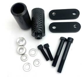 Sportbikelites Cp-mt219-fs003-carbon Honda Cbr 1000rr No-cut Frame Slider Crash Protector Kit Ft04-ft05 Carbon Fiber