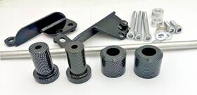 Cp-mt219-fs051-cn Sportbikelites Honda Cbr 600rr No-cut Frame Slider Crash Protector Kit Ft03-ft06 Carbon Fiber