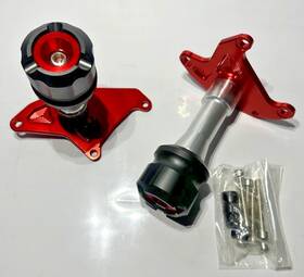 Fs-grom-1-red Sportbikelites Honda Grom Msx125 Frame Slider Set Fits 2014-2020 Red Pair