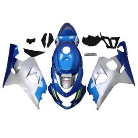 Gsxr600-2004-72 Sportfairings #pkyimocnf66 Blue Silver Fairings Kit For Suzuki 2004 2005 Gsxr600 Gsxr750 K4 04 05 Bodywork