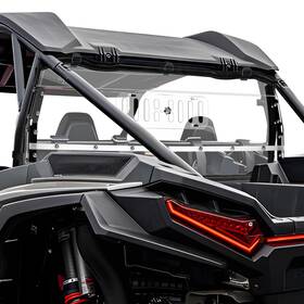 Abg411-utv Starknightmt Rzr Rear Windshield Vented Window Compatible With Polaris Clear
