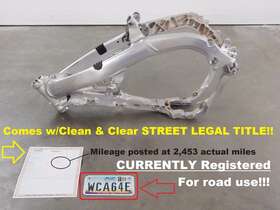 41100-49h10 Suzuki Street Legal Main Frame / Ez Reg Chassis Road Ready 11-12 Rmz250 Rm-z250