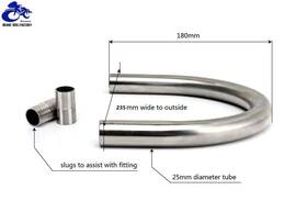 Ssrfh-0213 Tarazon 235mm Cafe Racer Rear Frame Hoop Flat Brat Style Seat Loop For Honda Cb 650 750