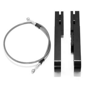 Zh-str-000007-bla Tarazon 4.5 Inch -9 Aluminum Swingarm Extension Brake Line For Yamaha Yzf R1 Yzf-r1 98-03