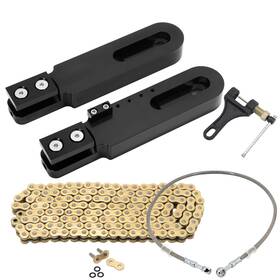 Zh-str-kaw003-bla Tarazon For Kawasaki Zx6r 2007-2008 08 Swingarm Extension 36 Inch Brake Line Chain Remover