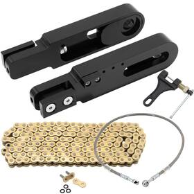 Zh-str-kaw006-bla Tarazon For Kawasaki Zx6r 2009-2024 23 Swingarm Extension 36 Inch Brake Line Chain Remover