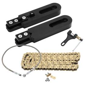 Zh-str-kaw015-bla Tarazon Swingarm Extension 36 Inch Brake Line Chain Remover For Kawasaki Z1000 2007 Z 1000