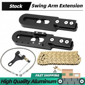 Zh-str-yam006-bla Tarazon For Yamaha R1 1998-2003 98 4.5 Inch -9 Swingarm Extension Brake Line Chain Remover