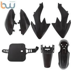 Bw539336th Tinvhy For Honda Xr50 Crf50 Sdg Ssr 107 125 Dirt Pit Bike Black Plastic Fender Fairing