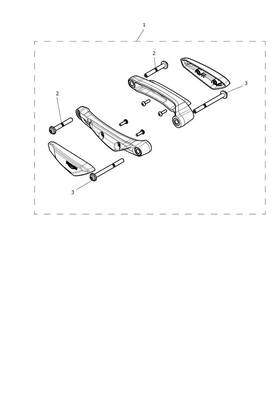 A9788061 Triumph Speed Triple 1200 Frame Protector Kit