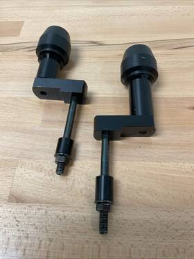 Sr213 Triumph Vortex V3 2.0 Frame Sliders Daytona 675 / R 2013-2019 Black