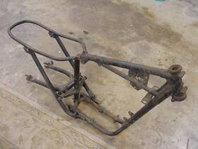 T120rdu35373 Triumph 1966 650 Bonneville Frame Assembly Vin # 35373 T120r Du Very Good Shape