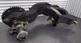 T2055251 Triumph 05-12 Sprint St 1050 Single Sided Swing Arm Assembly W Axle And Sprocket