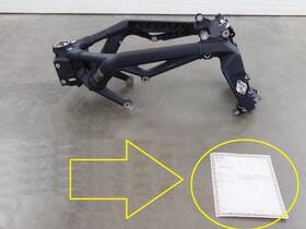 T2070567 Triumph 2017 Main Frame 13-17 Daytona 675 675r Straight Salv Ttl Chassis