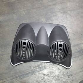 Cs8-c-hui Tuesday #tus 8ftft Charcoal Dual Speaker Lid For Harley Chopped King Tour Pak Pack 2014-up