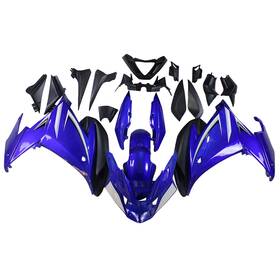 Tus4.10 Tuesday Fwfz6r 2009-9 #tus4.10 Blue White Fairing Kit For Yamaha 2009 - 2015 Fz6r Fz 6r 11 12 13 Abs Bodywork