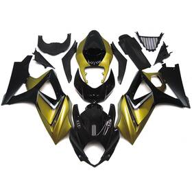 Fwgsxr1000-07-90 Tuesday #tus Abs Fairings For Suzuki K7 Gsxr1000 2007 2008 07 08 Fairing Kit Black Yellow