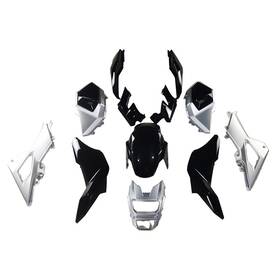 Grom-16-07 Tuesday #tus4.10 Black Silver Fairing Kit For Honda Grom 2016- 2020 Msx125 17 18 19 Abs Bodywork Grom-16-07 Tuesday #tus4.10 Black Silver Fairing Kit For Honda Grom 2016- 2020 Msx125 17 18 19 Abs Bodywork