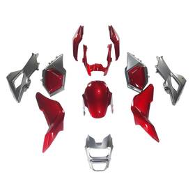 Grom-16-15 Tuesday #tus4.10 Red Gray Fairing Kit For Honda 2016 - 2020 2017 2018 2019 Grom Abs Bodywork