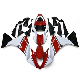 R12012-12 Tuesday #tus4.10 Red White Fairing Kit For Yamaha 2012 2013 2014 Yzf1000 R1 12 13 Abs Bodywork